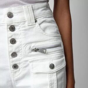 Zadig and Voltaire Women's High-Waisted White Jeans